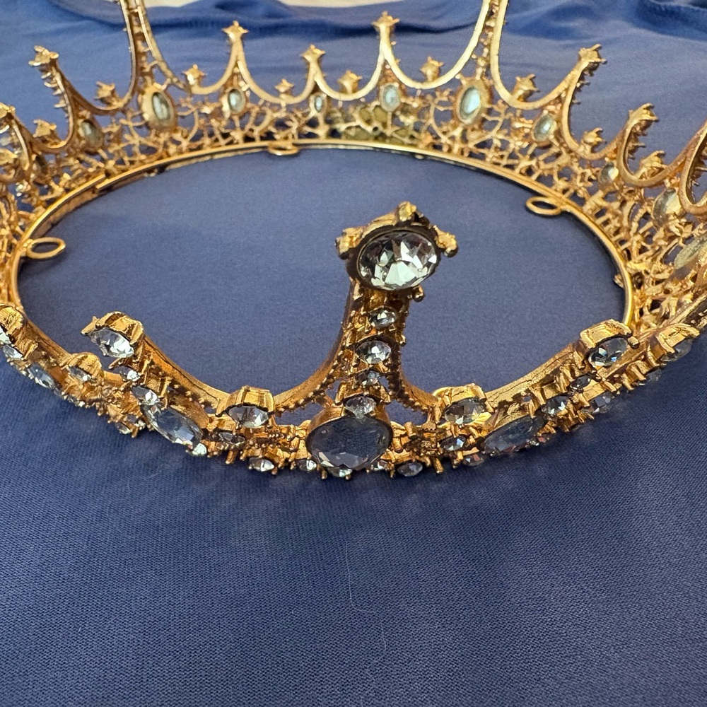 Gold and Silver Jeweled Crown